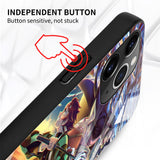 Anime Demon Slayer Kimetsu No Yaiba Tempered Glass Case For Apple IPhones