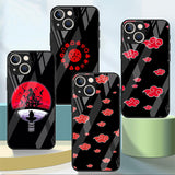 Naruto Akatsuki Glass Case For Apple iPhones