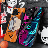 Naruto Sasuke Glass Case For Apple Iphones