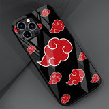 Naruto Akatsuki Glass Case For Apple iPhones