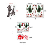 Removable Halloween Wall Stickers Blood Hands Halloween Decorations