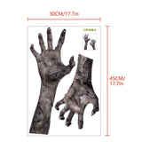 Removable Halloween Wall Stickers Blood Hands Halloween Decorations