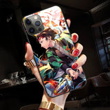 Anime Demon Slayer Kimetsu No Yaiba Tempered Glass Case For Apple IPhones