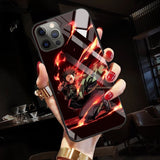 Anime Demon Slayer Kimetsu No Yaiba Tempered Glass Case For Apple IPhones