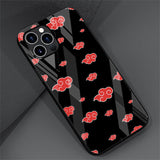 Naruto Akatsuki Glass Case For Apple iPhones