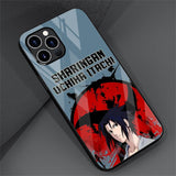 Naruto Sasuke Glass Case For Apple Iphones
