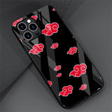 Naruto Akatsuki Glass Case For Apple iPhones