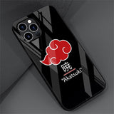 Naruto Akatsuki Glass Case For Apple iPhones