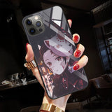 Anime Demon Slayer Kimetsu No Yaiba Tempered Glass Case For Apple IPhones