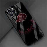 Naruto Akatsuki Glass Case For Apple iPhones
