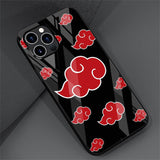 Naruto Akatsuki Glass Case For Apple iPhones