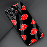 Naruto Akatsuki Glass Case For Apple iPhones