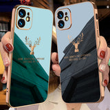 Luxury Gold Plating Cover For iPhone 11 13 Pro Max