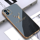 Luxury Gold Plating Cover For iPhone 11 13 Pro Max